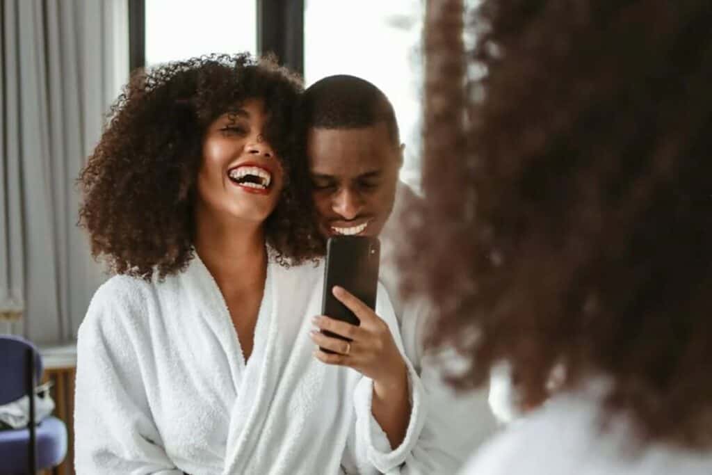 Smiling couple - Image by Polina Tankilevitch on Pexels.com